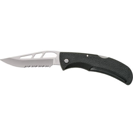 E-Z Out 3.5" Serrated Blade With Pocket Clip