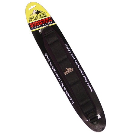 Comfort Stretch Rifle Sling With Swivels - Black