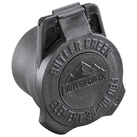 Butler Creek Element Scope Cap Objective 40 mm Black , Clam