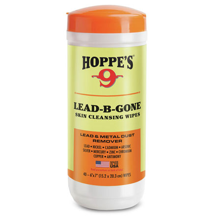 Hoppes Lead-B-Gone Skin Cleansing Wipes 40/ct