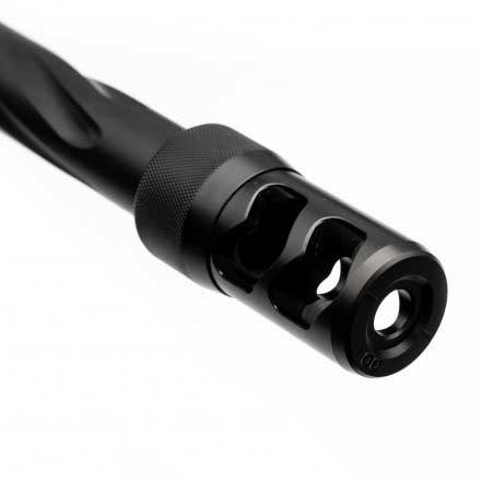 Hellfire 2 Port Self Timing Muzzle Brake With Adapter 223/6mm 1/2-28