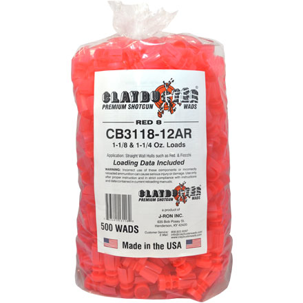 Replacement Federal Style Wads for Red 12C1 12 Gauge 500 Count