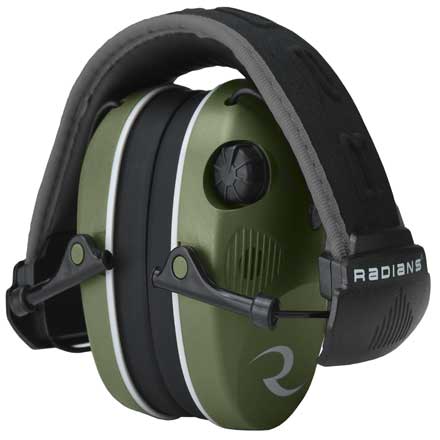 R-Series R-3400 Quad Mic Military Green and Black Earmuff