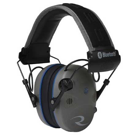 R-Series R-3700 Bluetooth Quad Mic Pewter and Black Earmuff