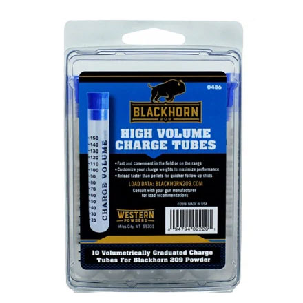 Blackhorn 209 Powder Measure Tubes 150 Charge (10 Pack)