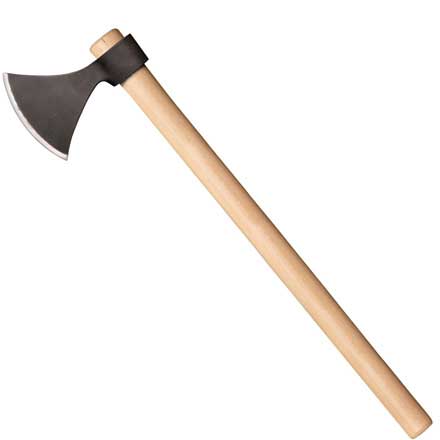Norse Hawk 22" Overall Drop Forged Carbon Steel Axe with American Hickory Handle