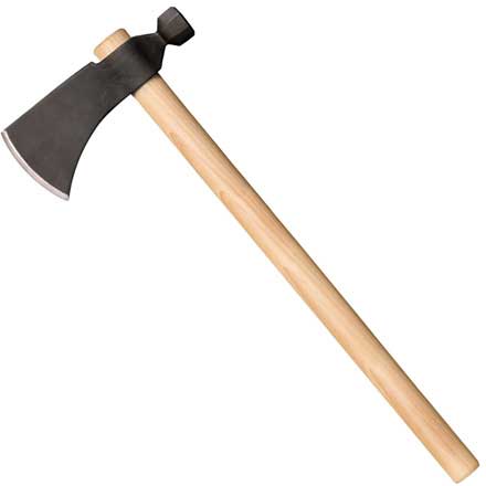 Riflemans Hawk 22" Overall Carbon steel Axe with Long Straight Grain Hickory Handle