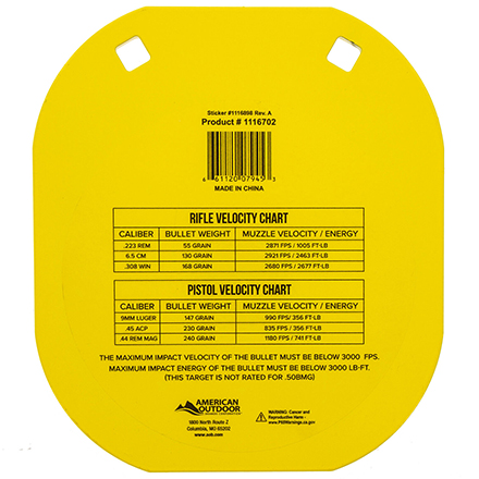 AR-500 8" Caldwell C Steel Target