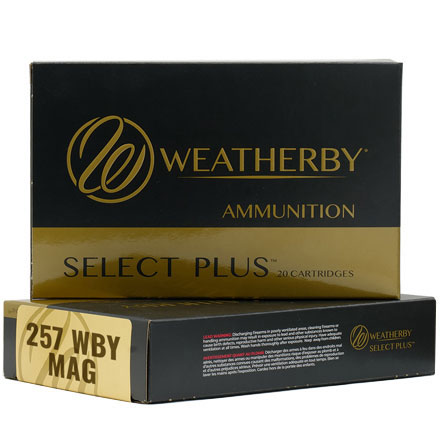 257 Weatherby Magnum 100 Grain Hornady Interlock 20 Rounds
