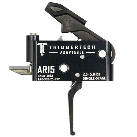 AR15 Adaptable Straight Single Stage Trigger Black Adjustable 2.5-5lb Pull