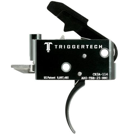 Adaptable Curved Trigger AR-15 Two Stage with Frictionless Release Black Finish
