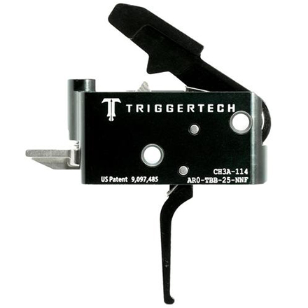 AR15 Adaptable Straight Two Stage Trigger Black Adjustable 2.5-5lb Pull