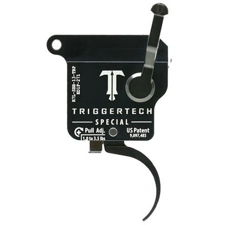 Remington 700 Special Pro Curved Single Stage Trigger With Bolt Release Black 1-3.5lb Pull Left Hand