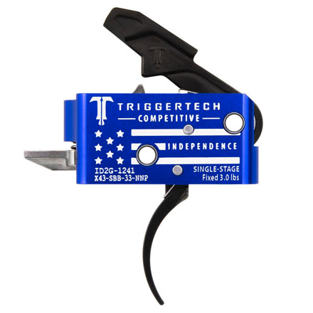 Limited Edition 2023 Competitive Independence Day Curved Single Stage AR-15 Trigger 3.0lb Pull
