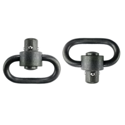 Manganese Phosphate Heavy Duty Quick Detach Push Button Swivels 1.25"