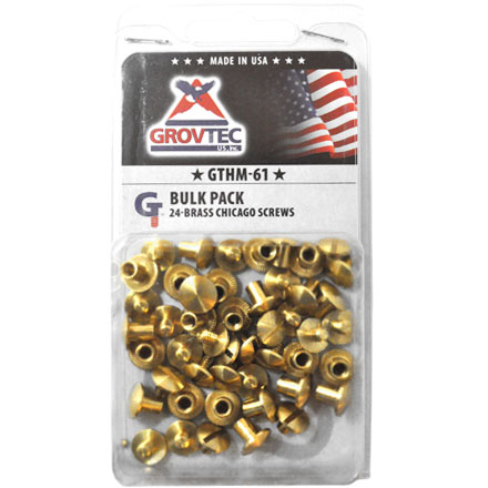 Brass Chicago Screws 24 Pack