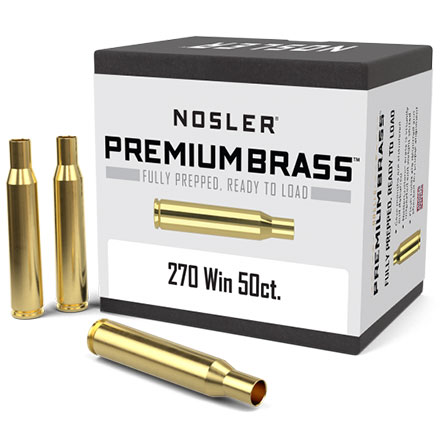 270 Winchester Premium Unprimed Rifle Brass 50 Count
