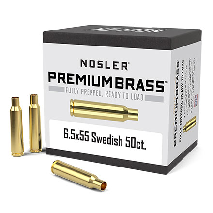 6.5x55 Swedish Mauser Premium Unprimed Rifle Brass 50 Count