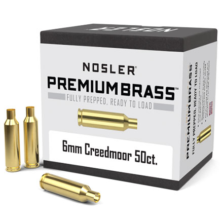 6mm Creedmoor Unprimed Rifle Brass 50 Count