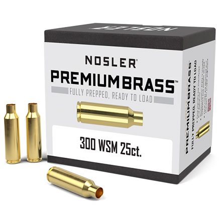 300 Winchester Short Mag Unprimed Rifle Brass 25 Count