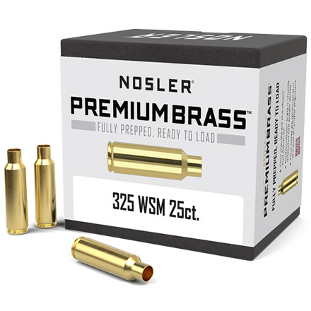 325 Winchester Short Mag Unprimed Rifle Brass 25 Count