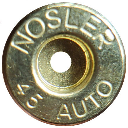 45 ACP Unprimed Pistol Brass Nosler Headstamp 250 Count