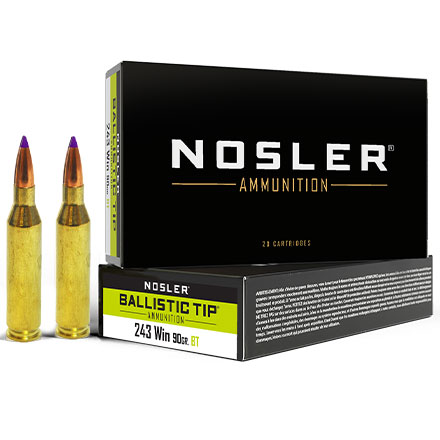 243 Winchester 90 Grain Ballistic Tip 20 Rounds