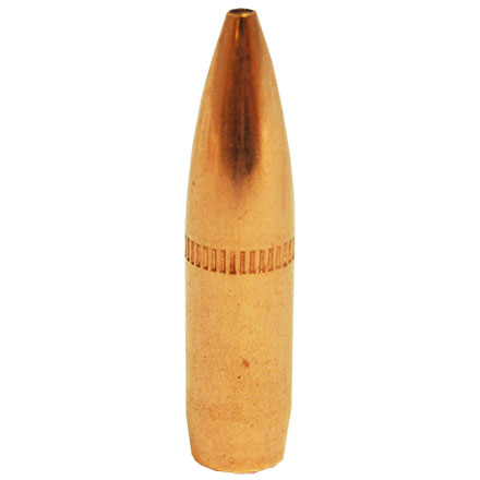 22 Caliber .224 Diameter 77 Grain Hollow Point Boat Tail Custom Competition with Cannelure 250 Count
