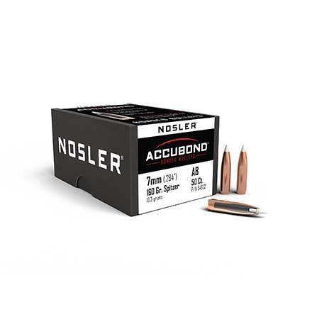 7mm .284 Diameter 160 Grain AccuBond 50 Count