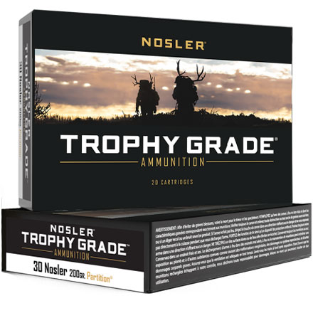 30 Nosler 200 Grain Partition Trophy Grade 20 Rounds