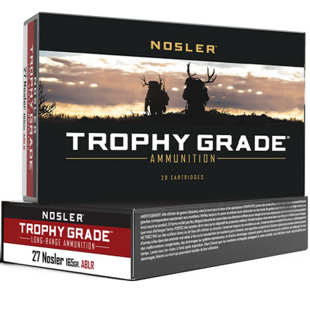 27 Nosler 165 Grain AccuBond Long Range Trophy Grade 20 Rounds
