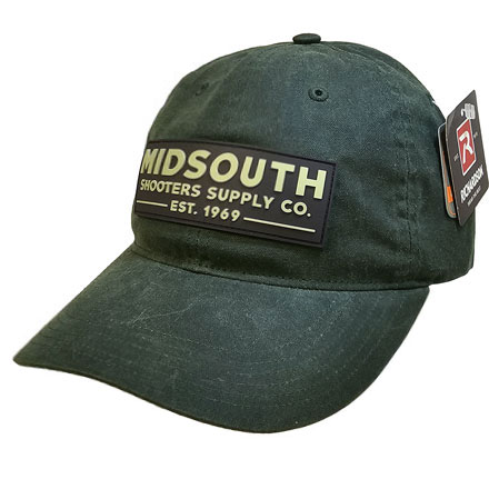 Richardson 435 Dark Olive Green Relaxed Waxed Cap With Midsouth PVC Brand