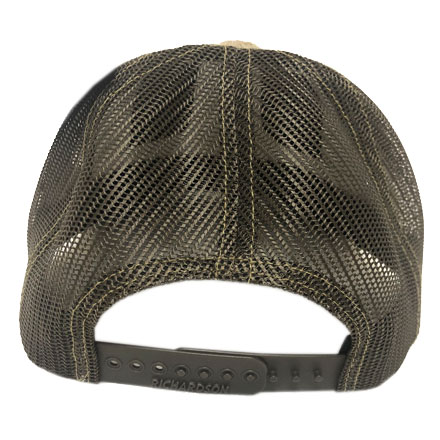 MultiCam Structured Front and Coyote Brown Mesh Richardson Trucker Cap w/Woven Flag Logo