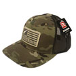 Original Multicam And Coyote Brown Mesh With Woven Flag Logo