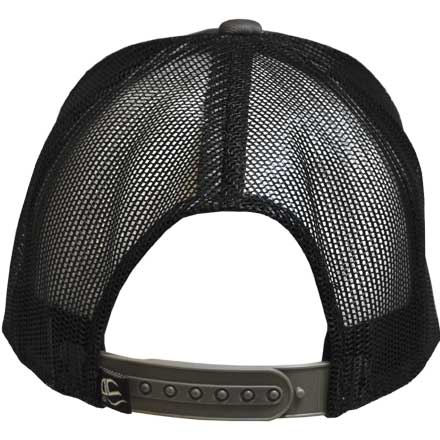Charcoal and Black Mesh Back Structured Midsouth Shooters Snapback Hat ...