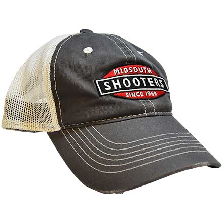 Midsouth Shooters Traditional Hat Charcoal With White Mesh Back