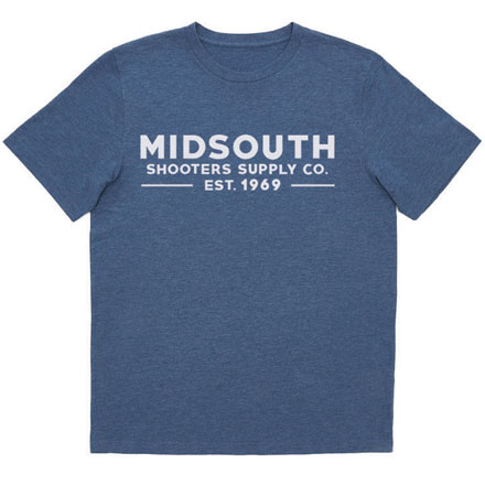 Midsouth Shooters Royal Blue Crew T-Shirt with Brand (Extra Soft and Light Weight) Medium