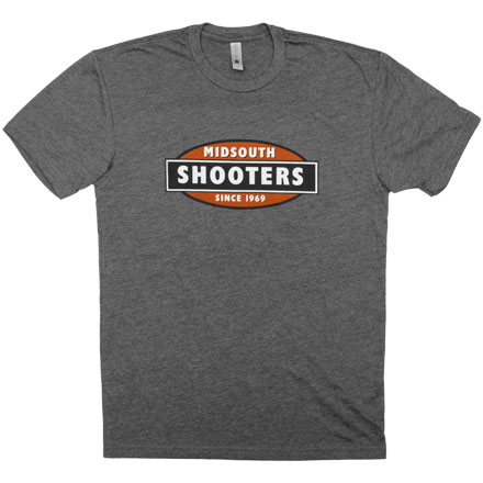 Limited Edition Midsouth Shooters Charcoal Heathered T-Shirt (Extra Soft and Light Weight) Medium