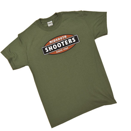 Heavy Cotton T-Shirt With Midsouth Logo - Green - X-Large