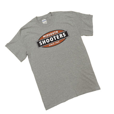 Heavy Cotton T-Shirt With Midsouth Logo - Gray - Small