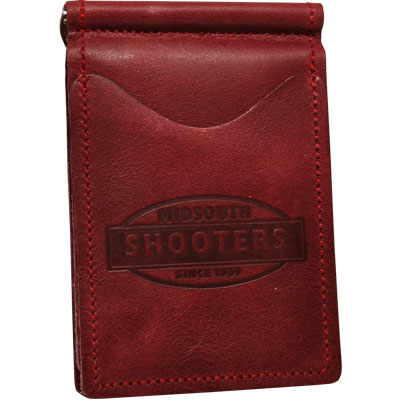 Midsouth Shooters Burgandy Full Grain Leather Wallet