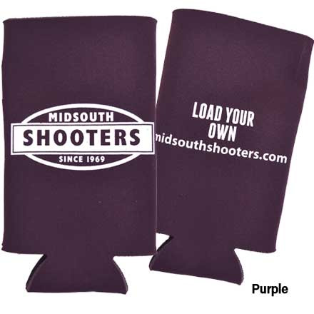 Midsouth Shooters 16oz Tall Boy Single Coozie Purple