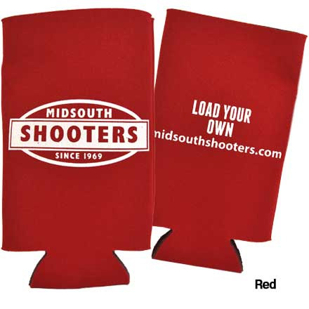 Midsouth Shooters 16oz Tall Boy Single Coozie Red