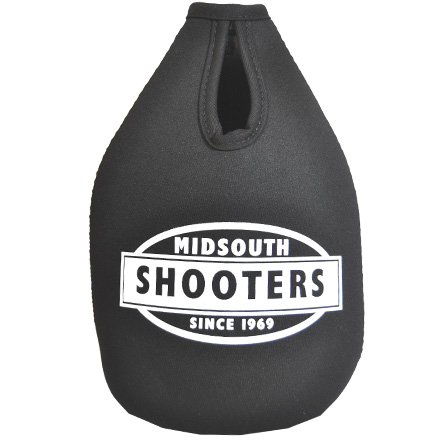 Midsouth Shooters Premium Collapsible Foam 64oz Growler Bottle Zipper Insulator Black