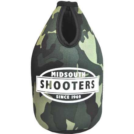 Midsouth Shooters Premium Collapsible Foam 64oz Growler Bottle Zipper Insulator Green Camo