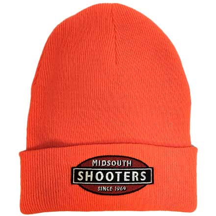 Midsouth Shooters Cuffed Beanie With Flat Stitch Logo Blaze Orange
