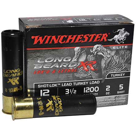 Winchester Long Beard XR 12 Gauge 3-1/2" 2oz #5 Copper Plated Lead Shot 10 Count