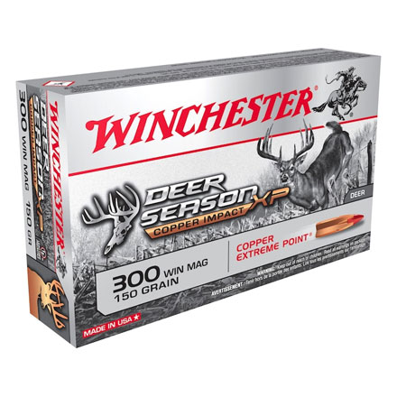 300 Winchester Magnum 150 Grain Deer Season XP Copper Impact 20 Rounds