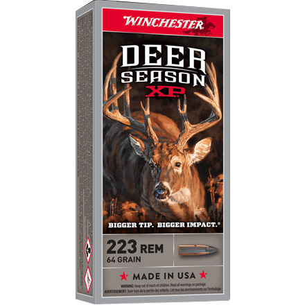 Winchester Deer Season 223 Remington 64 Grain XP 20 Rounds