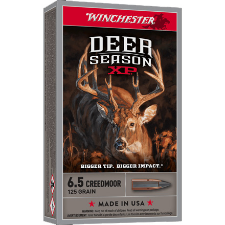 6.5 Creedmoor 125 Grain Deer Season XP Extreme Point 20 Rounds